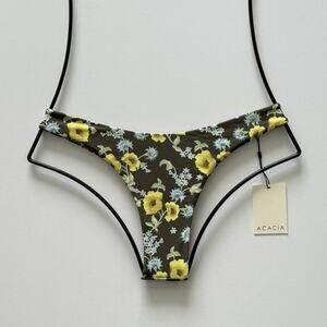 Acacia Swimwear Oslo Bikini Bottom - Citrine - Minimal Coverage - Medium - NWT
